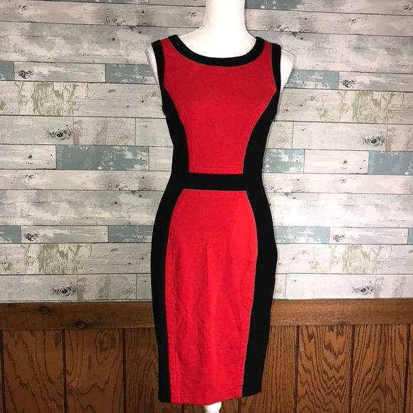 cache Dresses & Skirts - Cache red/black bodycon dress#490